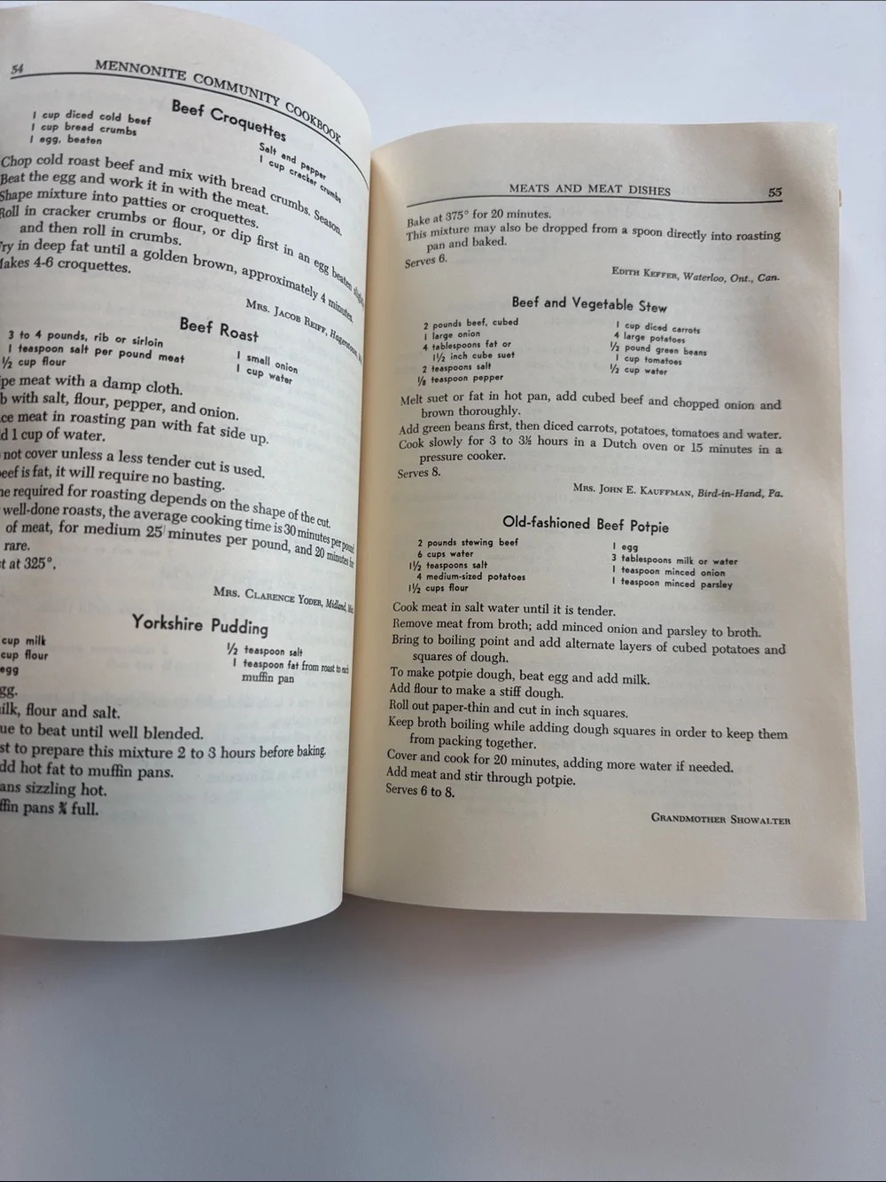 Bundle 2/$30! Vintage Mennonite Cookbook 1990 Printing